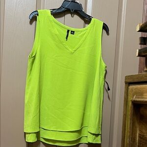 Vibrant Green Sleeveless Top